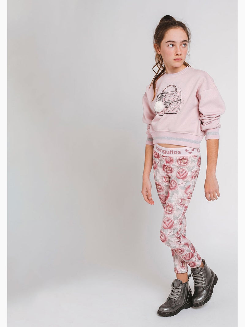 Sweat-shirt conguitos pompón sudadera Rose - Kiabi