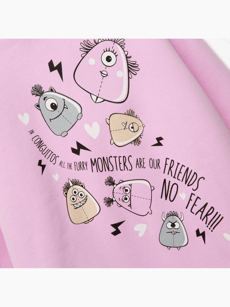 Sweat-shirt conguitos Rose - Kiabi