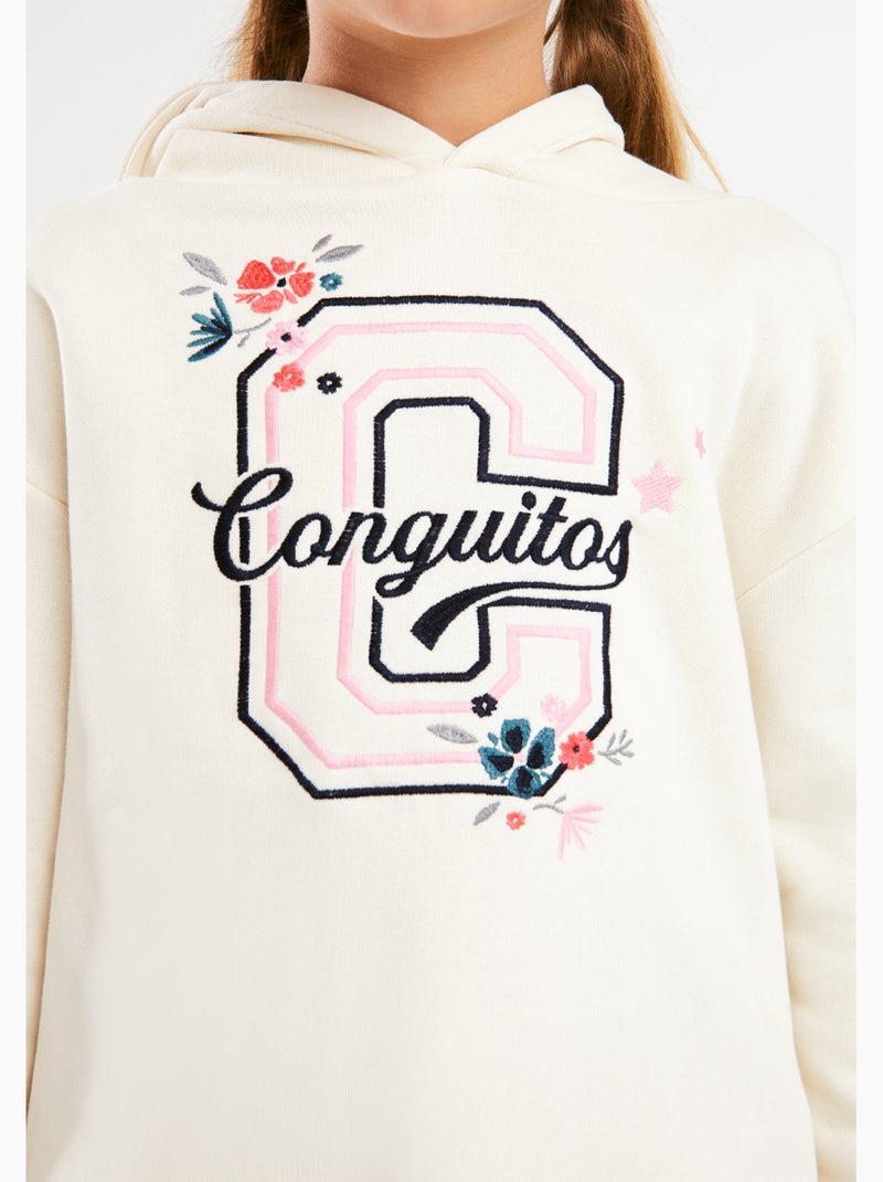 Sweat-shirt conguitos sudadera logo Beige - Kiabi