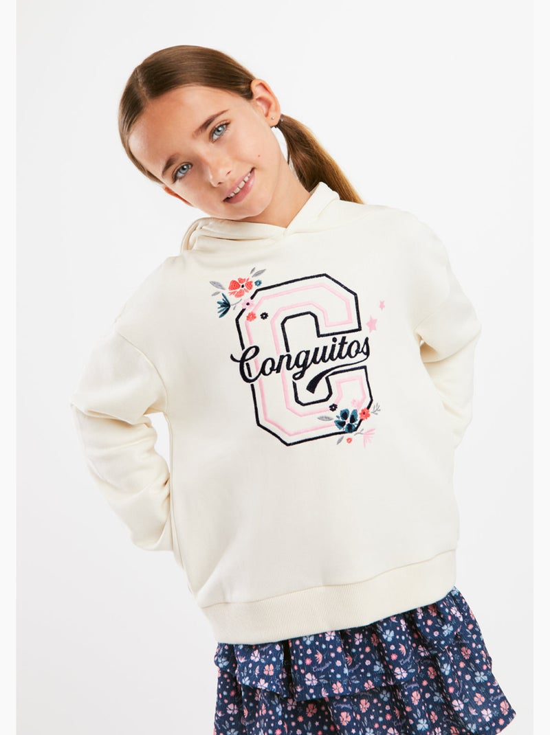Sweat-shirt conguitos sudadera logo Beige - Kiabi