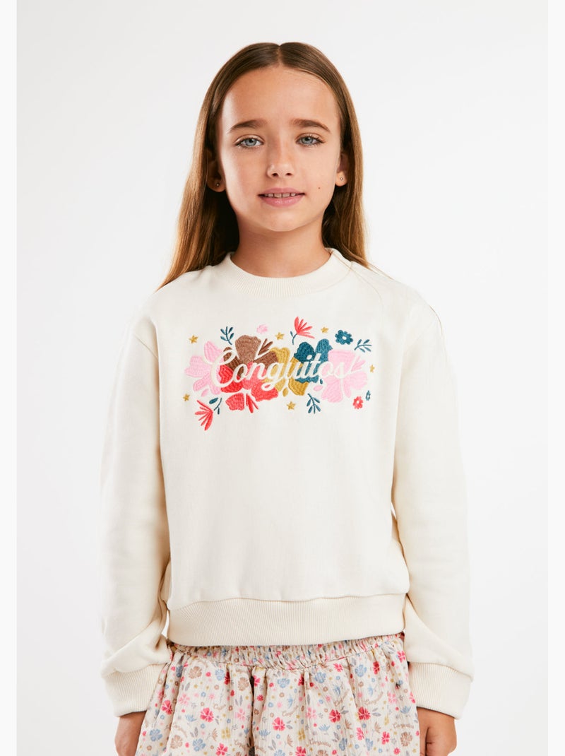 Sweat-shirt conguitos sudadera logo Blanc - Kiabi