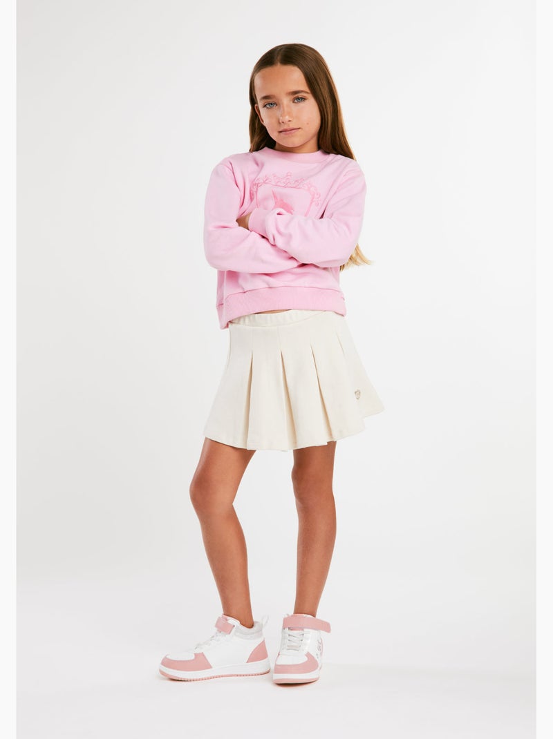 Sweat-shirt conguitos sudadera unicornio Rose - Kiabi