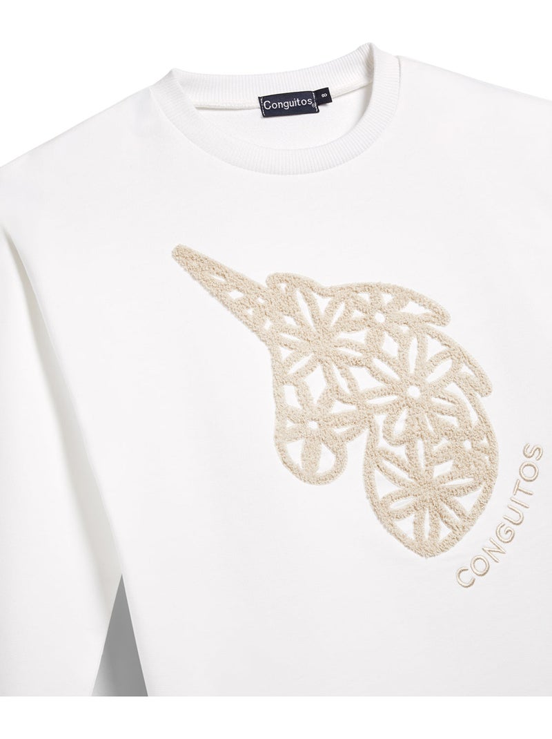Sweat-shirt conguitos unicorn Gold - Kiabi
