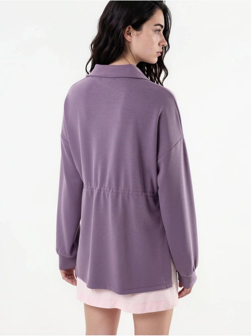 Sweat-shirt coupe décontractée à col zippé busem - Kiabi Sweat-shirt coupe décontractée à col zippé busem - Kiabi