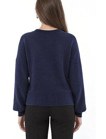 Sweat-shirt court femme col v busem