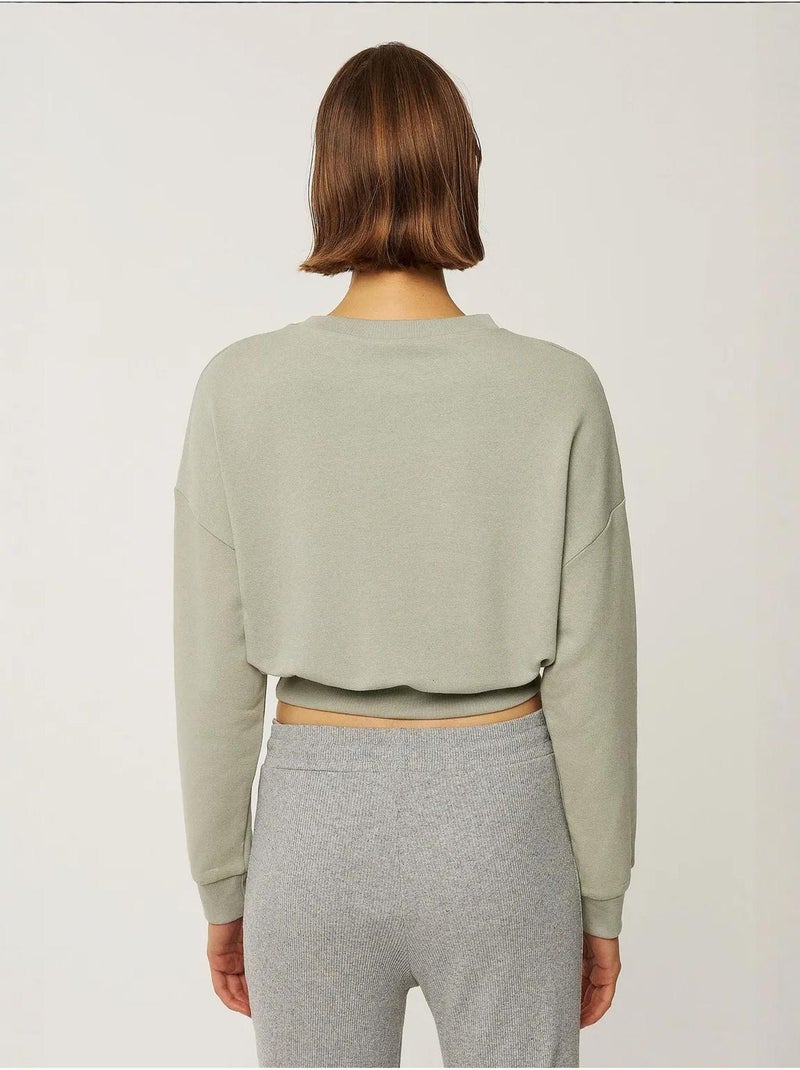 Sweat-shirt court Vert - Kiabi