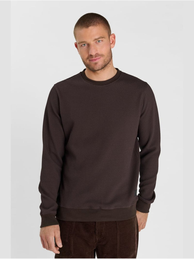 Sweat-shirt cyro 'le temps des cerises' Marron - Kiabi