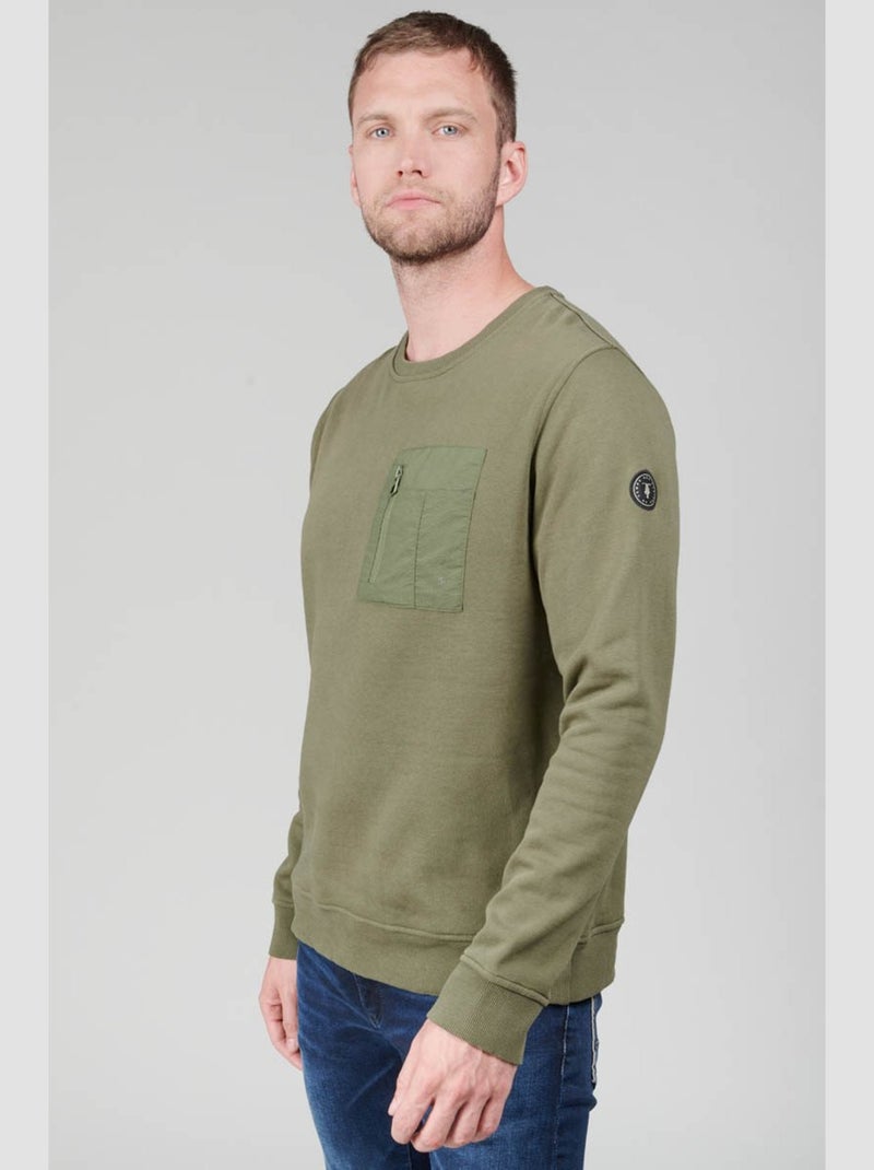 Sweat-Shirt DAST 'Le Temps Des Cerises' Vert - Kiabi