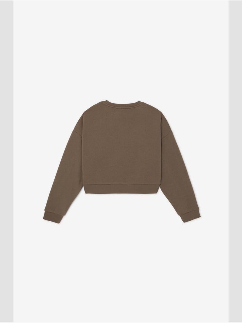 Sweat-Shirt DIANEGI 'Le Temps Des Cerises' Marron - Kiabi