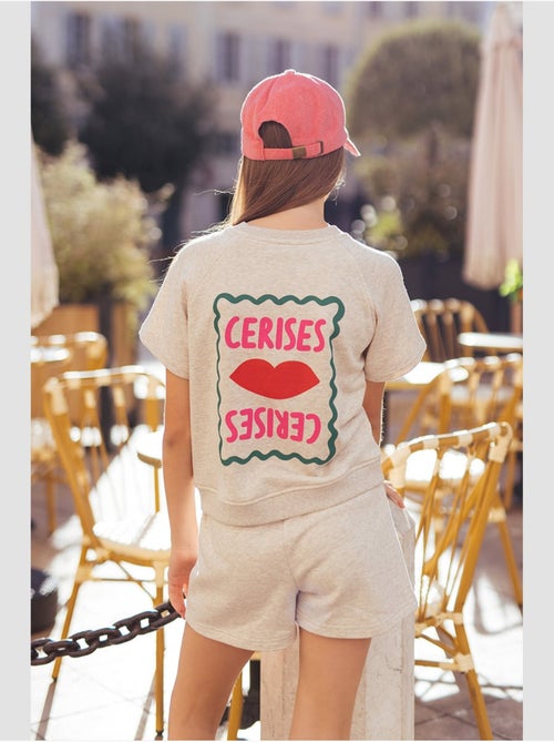 Sweat-Shirt DISAGI 'Le Temps Des Cerises' - Kiabi Sweat-Shirt DISAGI 'Le Temps Des Cerises' - Kiabi