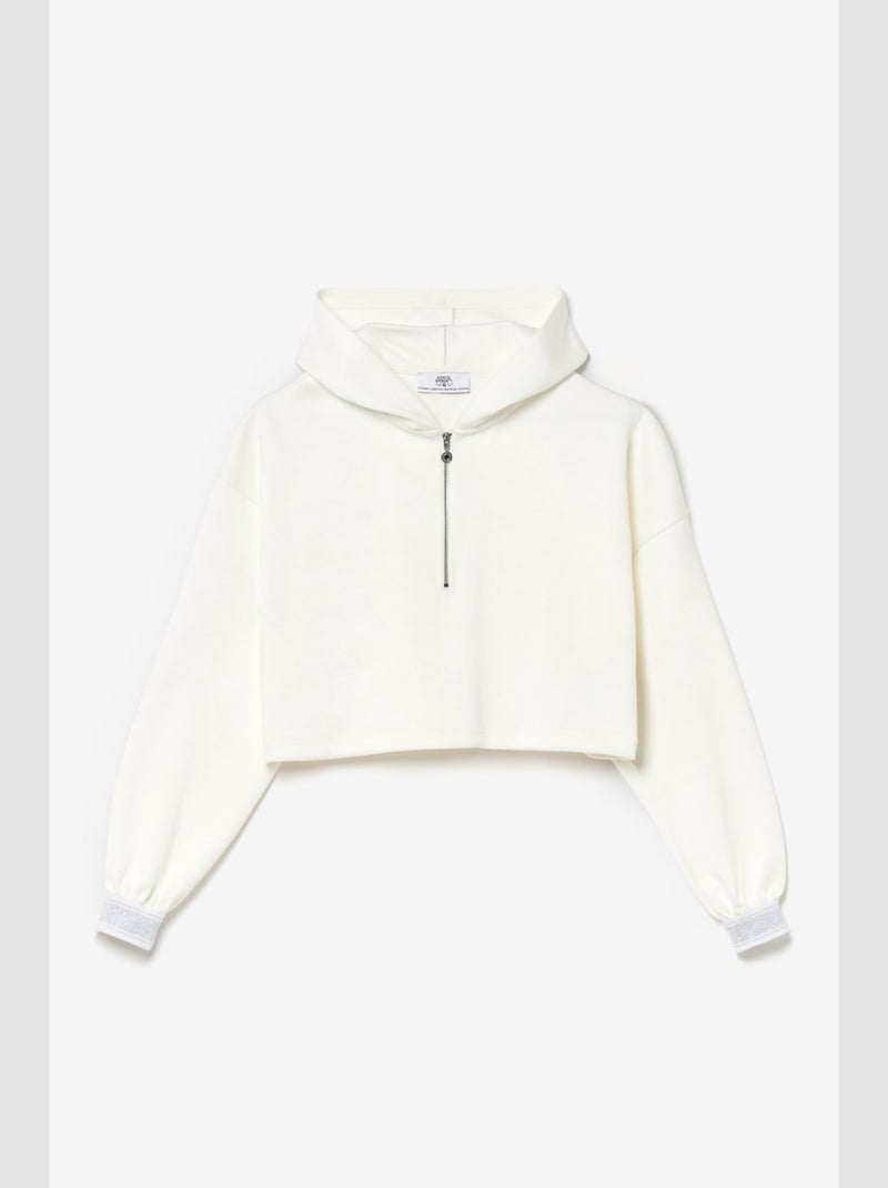 Sweat-Shirt ELASGI 'Le Temps Des Cerises' Blanc - Kiabi