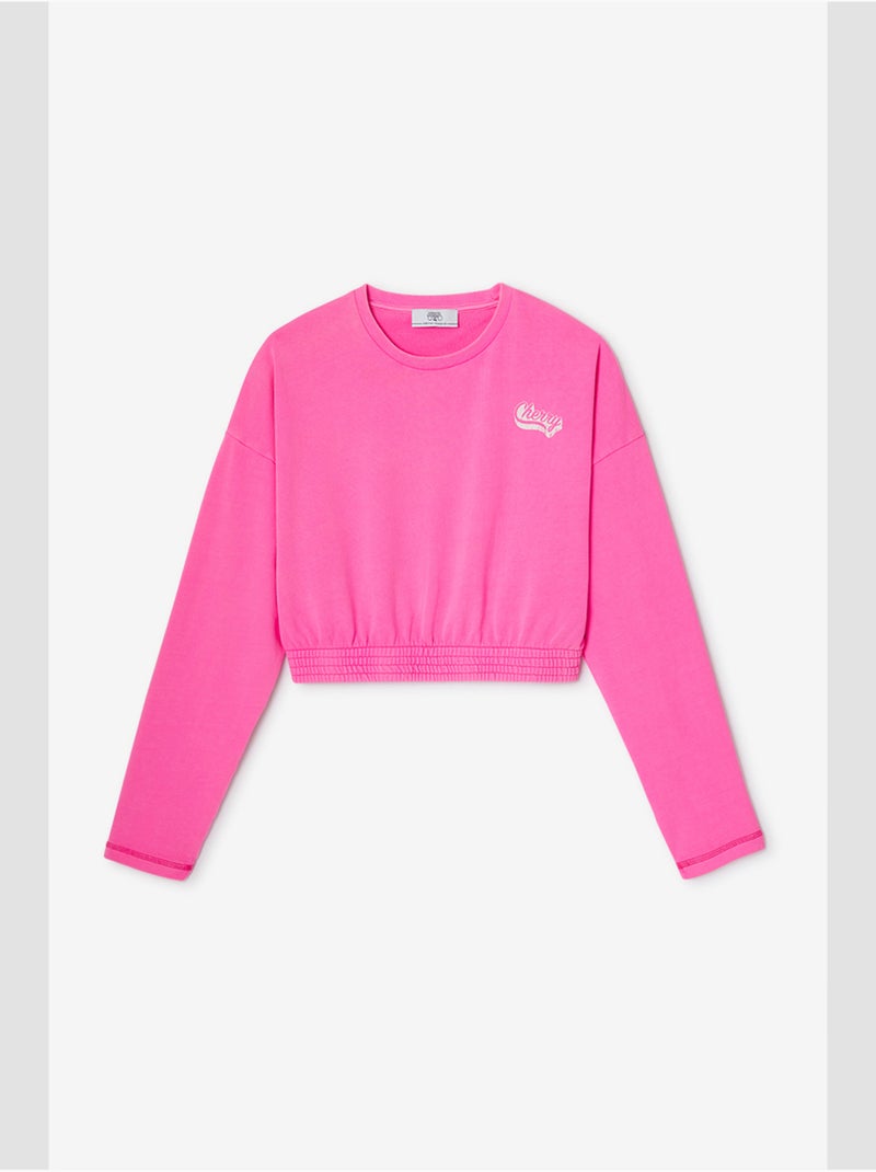 Sweat-shirt elpigi 'le temps des cerises' Rose - Kiabi