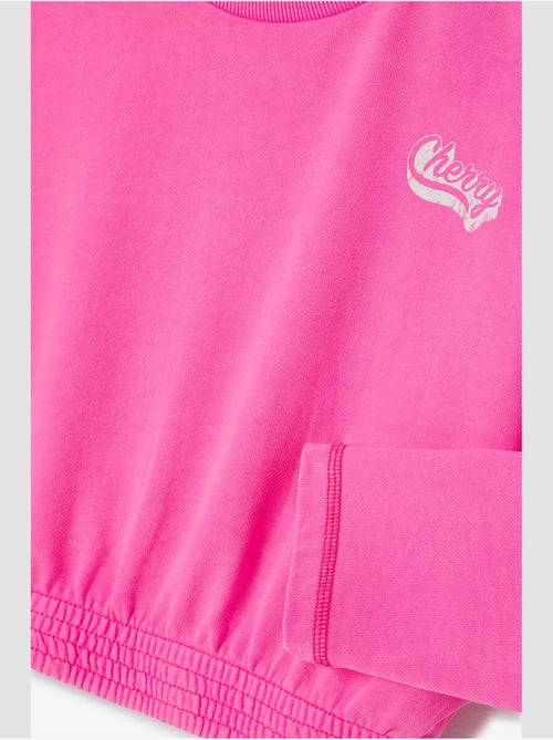 Sweat-shirt elpigi 'le temps des cerises' - Kiabi