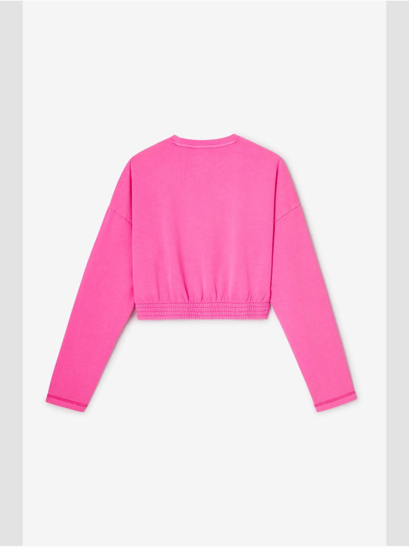Sweat-shirt elpigi 'le temps des cerises' Rose - Kiabi