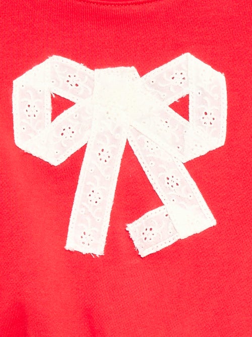 Sweat-shirt en coton avec animation sur le devant - Kiabi