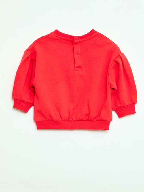 Sweat-shirt en coton avec animation sur le devant - Kiabi
