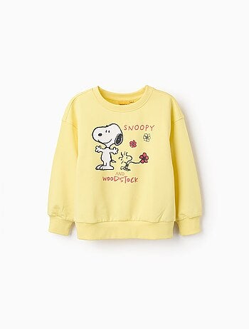 Sweat-shirt en Coton avec Imprimé Snoopy Snoopy