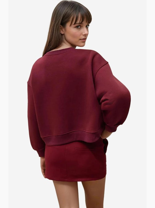 Sweat-shirt en coton brodé coupe décontractée hiccup - Kiabi Sweat-shirt en coton brodé coupe décontractée hiccup - Kiabi