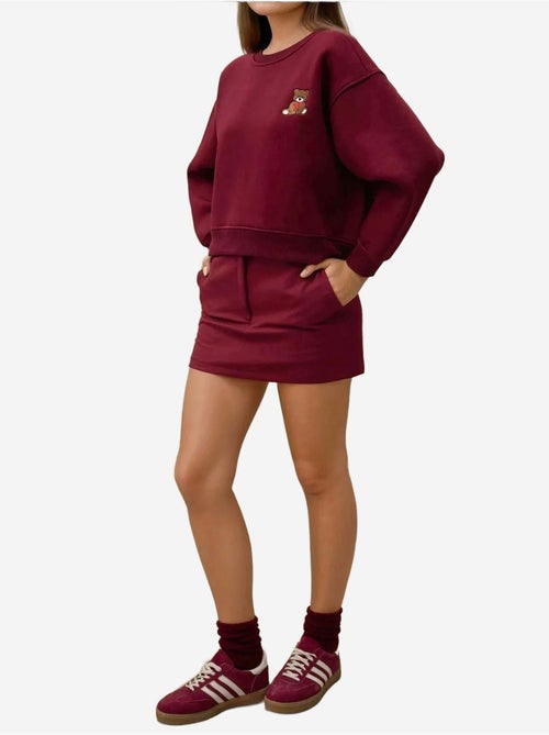 Sweat-shirt en coton brodé coupe décontractée - Kiabi Sweat-shirt en coton brodé coupe décontractée - Kiabi