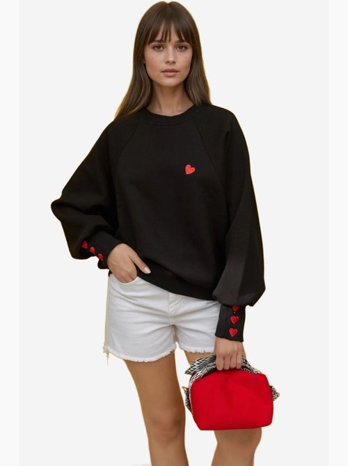 Sweat-shirt en coton brodé hiccup - Kiabi Sweat-shirt en coton brodé hiccup - Kiabi