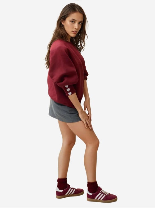 Sweat-shirt en coton brodé - Kiabi Sweat-shirt en coton brodé - Kiabi