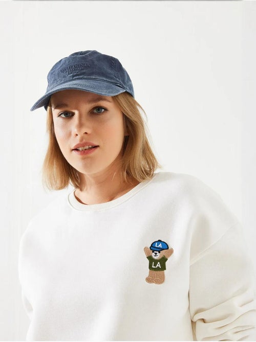 Sweat-shirt en fil brodé lucci - Kiabi