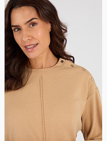 Sweat-shirt en maille piquée - Happy D. by Damart