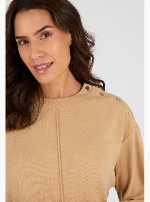Sweat-shirt en maille piquée - Happy D. by Damart - Kiabi