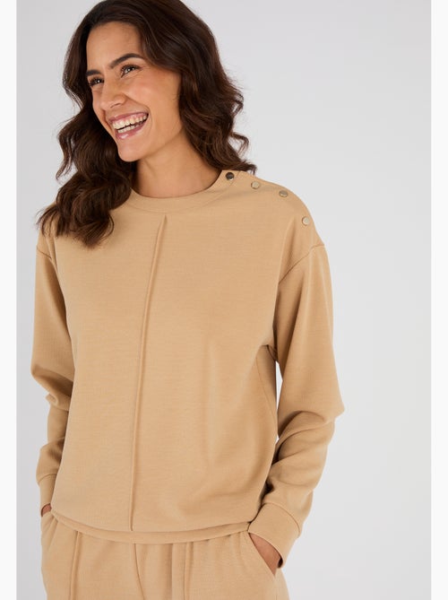 Sweat-shirt en maille piquée - Happy D. by Damart - Kiabi