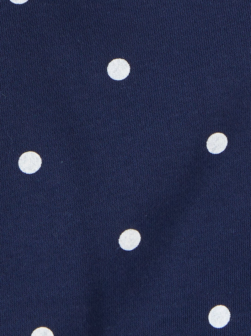 Sweat-shirt en molleton - Happy D. by Damart Bleu marine - Kiabi