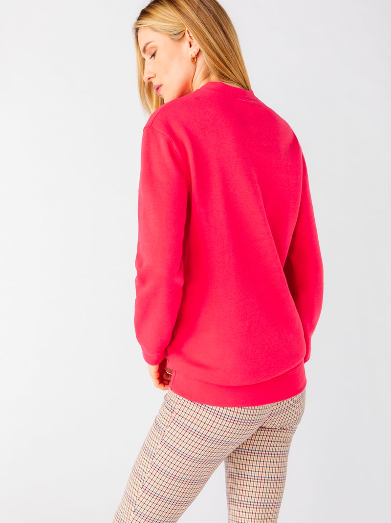 Sweat-shirt en molleton - Happy D. by Damart Corail - Kiabi