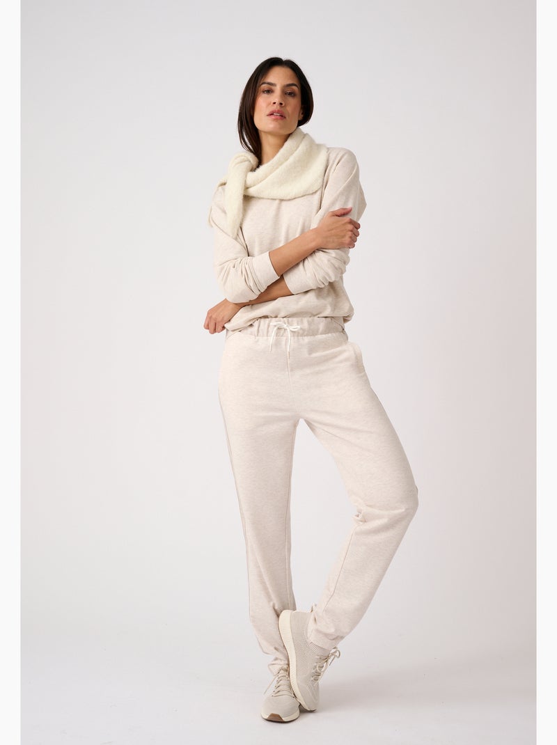 Sweat-shirt en molleton - happy d. By damart Marron - Kiabi