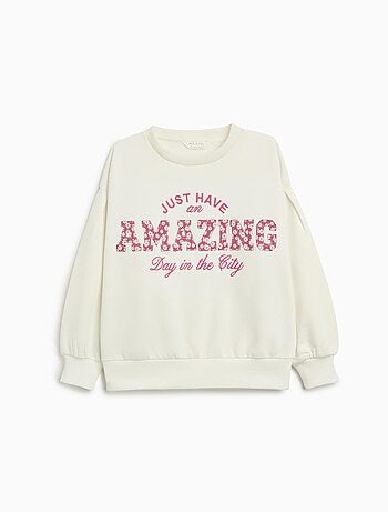 Sweat-shirt en peluche, MO Fashion