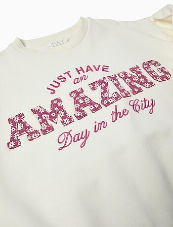 Sweat-shirt en peluche, MO Fashion