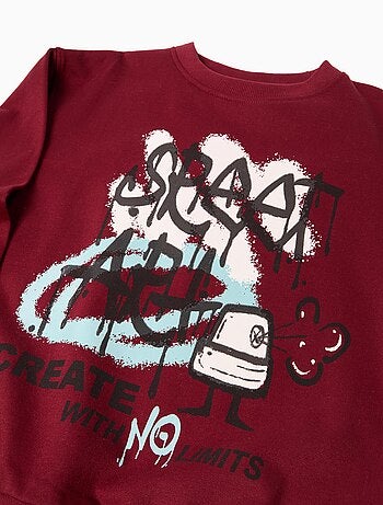 Sweat-shirt en peluche, MO Fashion