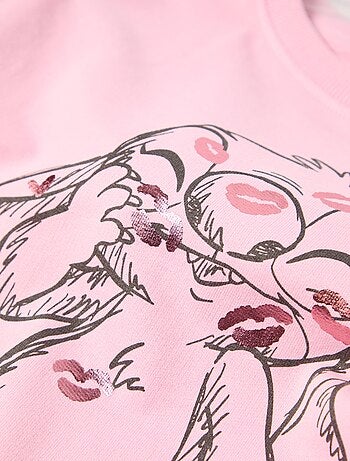 Sweat-shirt en peluche « Stitch » pour fille MO Fashion