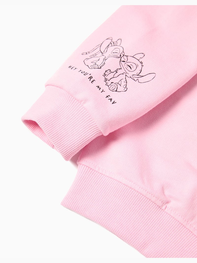 Sweat-shirt en peluche « Stitch » pour fille MO Fashion Violet