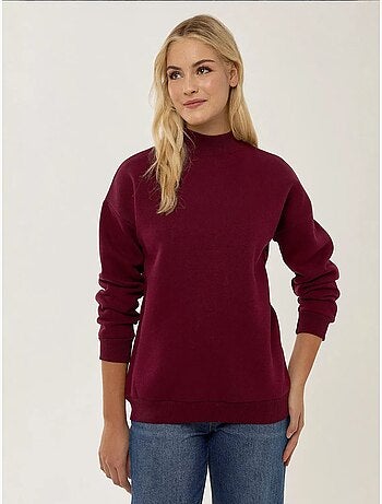 Sweat-shirt en tricot coupe régulière