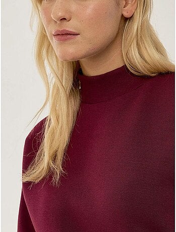 Sweat-shirt en tricot coupe régulière