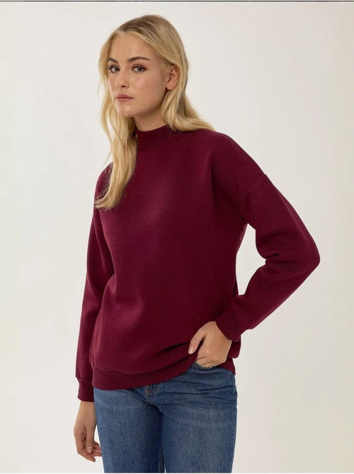 Sweat-shirt en tricot coupe régulière - Kiabi