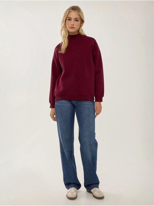Sweat-shirt en tricot coupe régulière - Kiabi