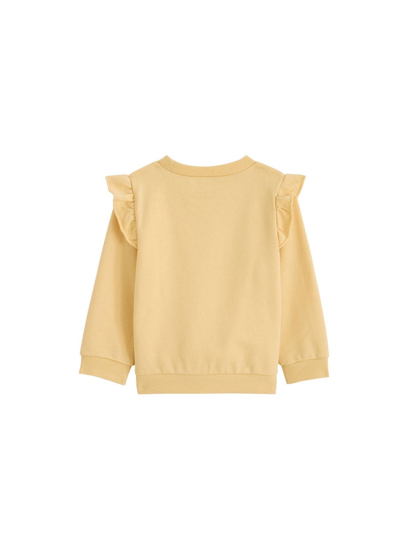 Sweat-shirt enfant Camila Jaune - Kiabi