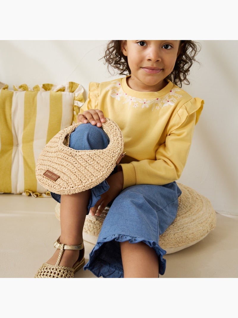 Sweat-shirt enfant Camila Jaune - Kiabi