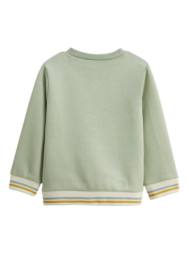 Sweat-shirt enfant en molleton Boavista Vert - Kiabi
