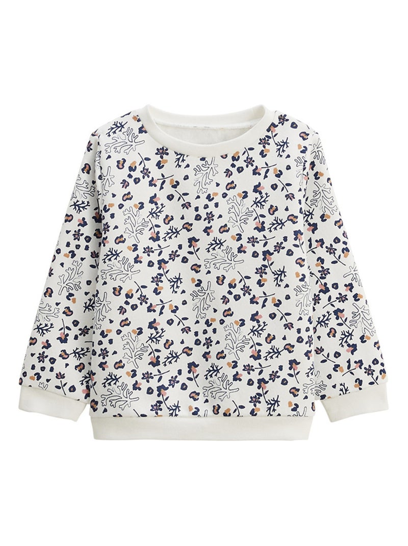 Sweat-shirt enfant en molleton Céleste Ecru - Kiabi