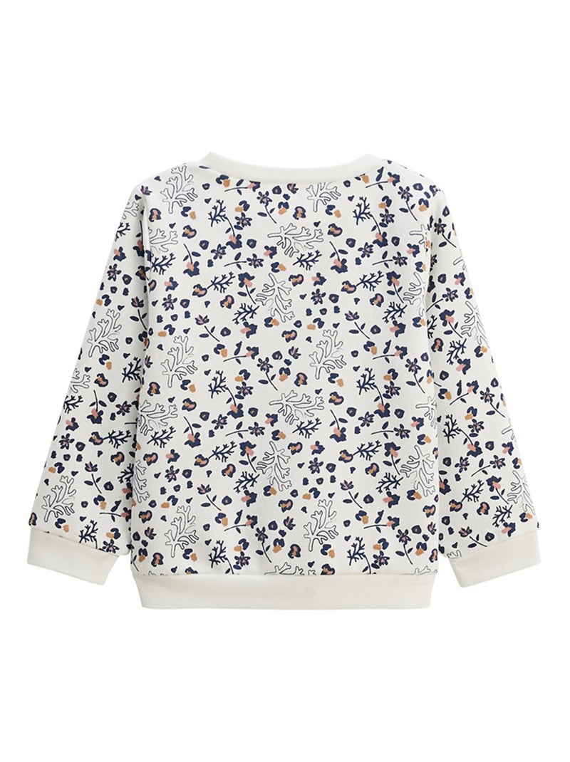 Sweat-shirt enfant en molleton Céleste Ecru - Kiabi