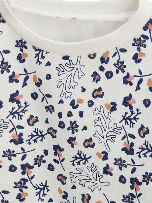 Sweat-shirt enfant en molleton Céleste - Kiabi