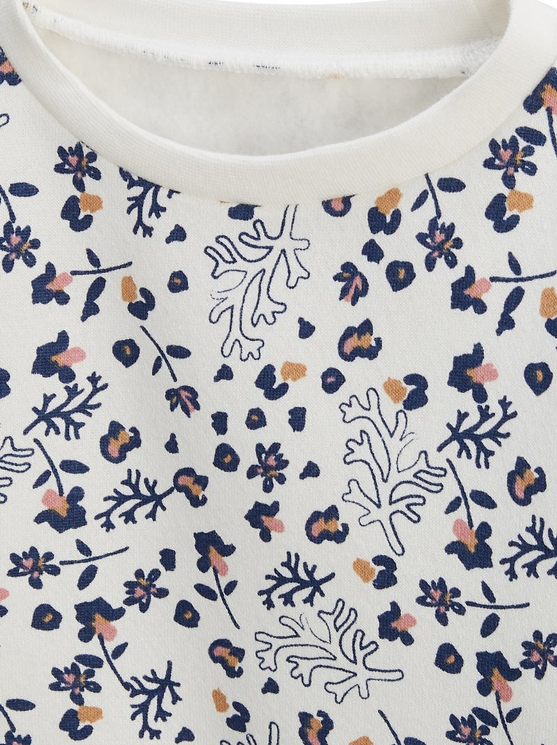 Sweat-shirt enfant en molleton Céleste Ecru - Kiabi