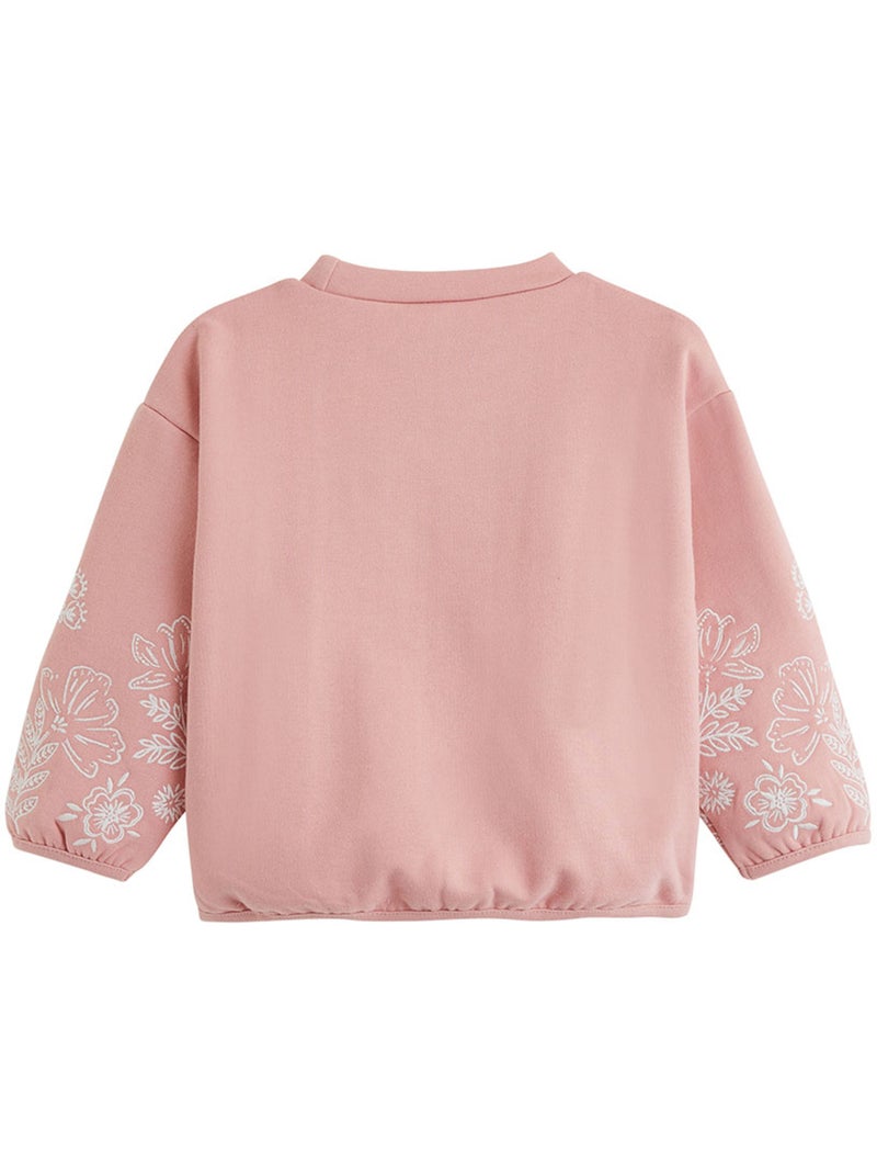 Sweat-shirt enfant en molleton cléo Rose - Kiabi