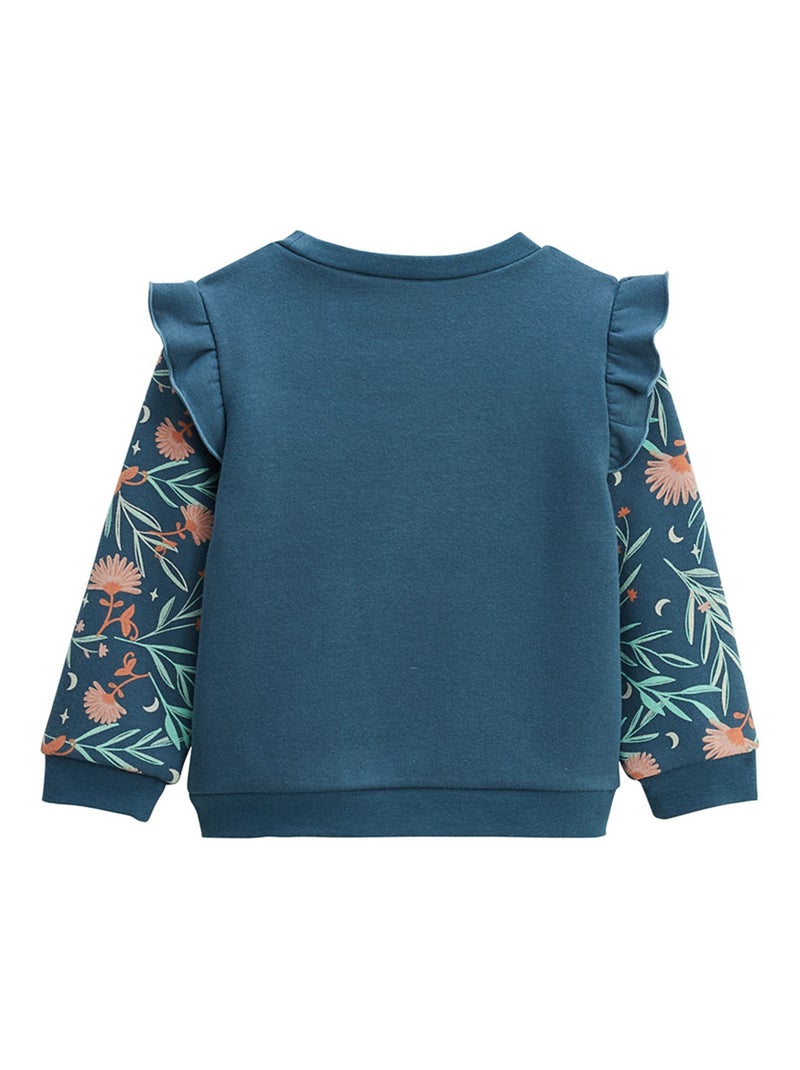 Sweat-shirt enfant en molleton Dina Bleu - Kiabi